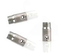 HJHLYJQBF Connettore di Compressione in Rame placcata per Il Sistema di Nebbia 3/8 '' (9,52 mm), 9,52 mm sede a Doppio Spray Dritto 180° Double Hole Plug 10 Pezzi