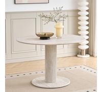 HJhomeheart Tavolo da Pranzo da 115 cm, Tavolo da Cucina Rotondo Moderno e Minimalista, Adatto a Cucine e Sale da Pranzo - GDS