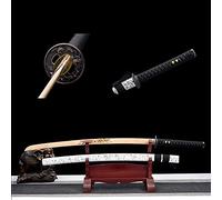 HJHUUA Bokken da 103 cm,Katana in bambù Naturale con Fodero,Spade da Samurai Fatte a Mano per Cosplay,Esposizione,Collezione,Allenamento Kendo,Decorazioni per la casa