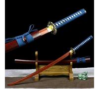 HJHUUA Bokken Fatto a Mano da 103 cm,Katana in Legno,Spade Samurai in Mogano Naturale per Regali,Decorazioni,Cosplay,Oggetti di Scena,espositori,Allenamento Kendo