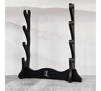 HJHUUA Espositore per Armi,Materiale per Pannelli di densità,Supporto per Spada,Supporto per Spada in Legno per Katana,Wakizashi,Tanto