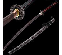 HJHUUA Katana in Legno con Fodero•Pratica di Arti Marziali Kendo•Accessori per Cosplay•Bokken Fatto a Mano da 103 cm•Spade da Samurai in Legno