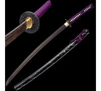 HJHUUA Katana in Legno con Fodero•Pratica di Arti Marziali Kendo•Accessori per Cosplay•Bokken Fatto a Mano da 103 cm•Spade da Samurai in Legno