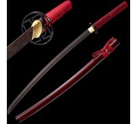 HJHUUA Katana in Legno con Fodero•Pratica di Arti Marziali Kendo•Accessori per Cosplay•Bokken Fatto a Mano da 103 cm•Spade da Samurai in Legno