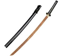 HJHUUA Katana in Legno Fatto a Mano,con Fodero in Legno Massiccio,Lama da Palissandro Naturale,Spada Samurai Giapponese per Regalo,Arredamento,Display,Cosplay,Kendo,Arti Marziali,Oggetti di Scena