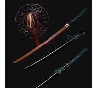 HJHUUA Katana in Legno,Lama in Palissandro Naturale,Bokken Fatto a Mano,Fodero in Legno massello con Vernice Spray,Spada Samurai da 103 cm per Cosplay,Iaido,Kendo,Regali