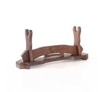 HJHUUA Portaspade in Legno,Design a 1 Strato,espositore Katana,Porta Armi,Materiale wenge Naturale