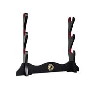 HJHUUA Raccordi per Spada,Supporto per Il Display Imbottito di Velluto,Supporto per Katana,Staffa del Desktop in Legno,Supporti per Armi Fatti a Mano (1 Livello/2 Livelli/3 Livelli/4 Livelli)