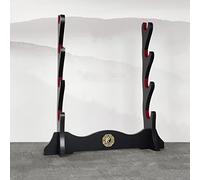 HJHUUA Raccordi per Spada,Supporto per Il Display Imbottito di Velluto,Supporto per Katana,Staffa del Desktop in Legno,Supporti per Armi Fatti a Mano (1 Livello/2 Livelli/3 Livelli/4 Livelli)