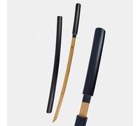 HJHUUA Spade Katana in bambù con Fodero,Spada in Legno Fatta a Mano,100 cm,Facile da Usare e trasportare