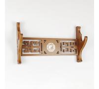 HJHUUA Supporto per Il Display in Legno,Design a Motivi Vuoti,Porta Armi Fatti a Mano,Supporto per Spada da Parete Katana wakizashi Tanto