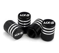 HJHYYHG Coprivalvole per Auto da 4 Pezzi, per Mazda MX-5 Tappi Auto Gomme Cappuccio Valvola a Prova di Perdita,A