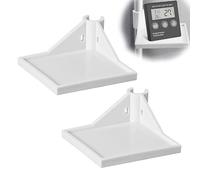 HJIAMA 2 Pezzi Mensola Angolare per Tenda Coltivazione, Ripiano Angolare per Fotocamera, Bianco Mensola per Tenda Coltivazione, per Posizionare Fotocamere, Igrometri, Piccoli Vasi di Fiori