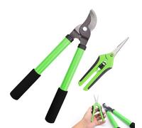 HJIAMA 2 Pezzi Svettatoio Telescopico, Troncarami, Acciaio Manganese con Rivestimento Antiruggine, Kit Potatura con Manico Antiscivolo, per Fiori, Arbusti