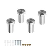HJIAMA 4 Pezzi Appendi Accappatoio Bagno, Appendino da Muro con Fissaggio Vite, 36mm Acciaio Inossidabile Ganci Appendiabiti, Appendiabiti da Muro per Ingresso Cucina Bagno