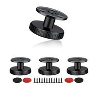HJIAMA 4 Pezzi Piedini Regolabili, Piedi per Mobili Altezza Regolabile 27-40 mm, con Cuscinetto Antigraffio, Piedi Divano Autoadesivo o Montaggio con Viti, Adatto per Divani, Tavoli, Armadi
