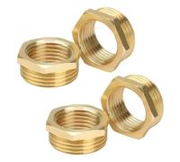 HJIAMA 4 Pezzi Raccordo Maschio 3/4" Femmina 1/2", Riduzione 3/4" a 1/2" Femmina, Processo di Lucidatura, Riduttore Femmina 1/2" a 3/4" Femmina, Adatto per Sistema di Approvvigionamento