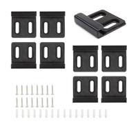 HJIAMA 8 Pezzi Supporto per Specchio per distanziatori da 4 a 6 mm, Ganci per Specchio a Muro con Viti, Tubo Espansione, Ganci per Specchiera Pesante per Installazione Specchio Bagno