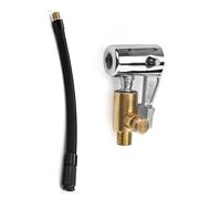HJIAMA 8mm Adattatore per Gonfiaggio Pneumatici, Tubo di Gonfiaggio, Dotato di Pulsante di Scarico della Pressione, Adattatore per Tubo di Gonfiaggio Pneumatico, Adatto per Auto, Moto e Biciclette