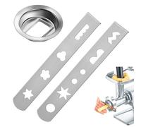 HJIAMA Accessori per Pasticceria, 3 Pezzi, Stampi in Acciaio Inossidabile, 8 Forme per Biscotti, Compatibile con Tritacarne MUM 4 e MUM 5, Accessori Cucina per Biscotti Fatti in Casa