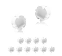 HJIAMA Copriprese 12 Pezzi, Silicone Copriprese Elettriche, Bianco, Anti-Shock, Stile Cartone Animato, Prese Decorative, per Casa, Hotel, Appartamento