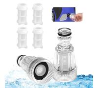 HJIAMA Filtro Acqua Giardino, 2 Pezzi Filtro Idropulitrice, 3/4 Filtro Acqua Camper, Pulitore, Tubo Flessibile Filtro Collegamento Dell'idropulitrice, Pomp Giardino, Caravan