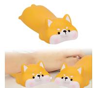 HJIAMA Poggiapiedi da polso con mouse, 13 x 6,8 cm, poggia-braccio, arancione appoggia gomito ufficio, stanchezza da polso, rifiuta mani topi, anti stress, decorazione
