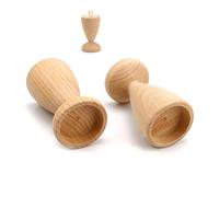 HJIAMA Porta Candele 2 Pezzi, Rustico Chic Portacandele Legno, Candelabro Vintage, Colonne Affusolate Entrambi Lati per Natale, Matrimoni, Feste, Decorazioni per la Casa