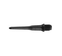 HJIAMA Punte Freccette Plastica 200 Pezzi, Freccette Soft, Nero, Design Filettato, Freccette Punta Plastica Pom, Durezza Moderata, per Sostituire Teste delle Freccette