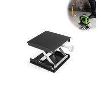 HJIAMA Sollevatore Laboratorio, Piattaforma Elevatrice Lega di Alluminio, Nero, Altezza Regolabile 25-90mm, Sollevatore Forbice Laboratorio, Adatto per Progettazione Sperimentale, Ingegneria