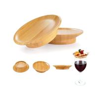 HJIAMA Topper per Salumi Bicchieri da Vino 2 Pezzi Topper per Bicchieri di Vino, Adatto per Bordo Diametro 7 cm, Wine Glass Charcuterie Topper Coperchio per Bicchieri Vino, per Ristoranti, Bar