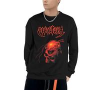 HJIOOP Sep-ult*urá band Felpa da adulto da uomo donna classica girocollo felpa da donna stampa quotidiana felpa girocollo pullover tunica top a maniche lunghe, maglione, Sepultura-7, XXL