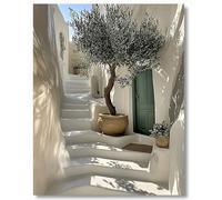 Hjjdiyes Dipingere con i numeri, per adulti, paesaggio, olive, albero per dipingere con i numeri, con tela senza pieghe, pennelli e vernice acrilica, kit fai da te, dipinto a mano, olio come regalo