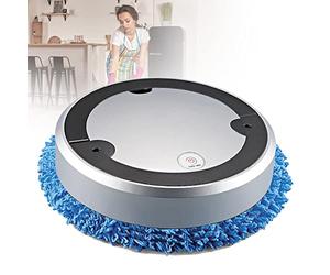HJJP Aspirapolvere completamente automatico intelligente con ricarica USB, ideale per pulire la polvere con panno asciutto, pavimenti bagnati, moquette, robot tergicristallo lavapavimenti bagnati