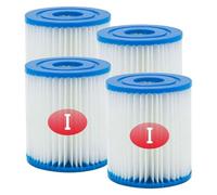 HJKBCLEH Cartuccia Filtro, Compatibile con Bestway, I, Filtro for Vasca Idromassaggio, Compatibile con Flowclear, I, Filtro for Spa, Compatibile con Bestway, Piscina, 58093, P53RX0330000(4PCS)