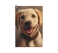 HJKdfv Asciugamano da golf in microfibra con stampa di cane labrador, per uomini e donne, con clip a moschettone, motivo a nido d'ape, assorbente e portatile, regalo per borsa da golf