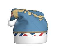 HJKdfv Turks and Caicos Islands 04 - Cappello unisex per feste di Natale, cappello da Babbo Natale per uomini e donne, cappello invernale in peluche