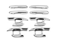 HJKDSZ Copertura Maniglia Porta Auto Lato Esterno Protector Chrome Protezione Antigraffio Per Toyota Per Highlander XU70 2020-2023 Copertura maniglia porta esterna(A and B Silver)