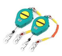 HJKHNK Dispositivo Anticaduta di Tipo Retrattile, Anticaduta a Richiamo Automatico, Kit di Imbracatura Anticaduta Cordino di Sicurezza con 10m Cavi per Tetto Impalcature (Carico-150kg)