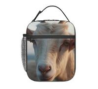 HJKJKKJ Borsa per il pranzo Docile Goat Lunch Box a prova di perdite Borsa termica per picnic Viaggi