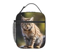 HJKJKKJ Borsa per il pranzo Wild Bobcat, a prova di perdite, borsa termica per picnic, viaggi