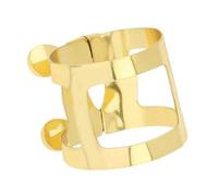 HJKLBGT Accessori per Sassofono con Legatura in Metallo per Bocchino per Sassofono Baritono Bee in Ottone Placcato Oro Parti di Sassofono