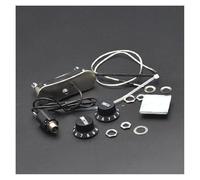 HJKLBGT Kit Pickup per Chitarra Acustica con Pickup Piezoelettrico Preamplificatore EQ Passivo per Chitarra Acustica 500K 1V1T con Manopola di Controllo del Volume E del Tono