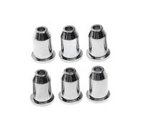 HJKLBGT Parti di Chitarra Accessori 6 Pezzi/Set Fibbia di Montaggio per Corde di Chitarra Attraverso Il Corpo Boccole Parti Nero Argento Dorato(Silver)