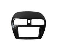HJLHUIDM Mascherina di ricambio per auto, doppia 2 DIN, compatibile con Mitsubishi Mirage Space Star Attrage Radio Stereo Panel Dash Montaggio Trim Kit di montaggio per telaio del viso e interni