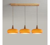 HJLJKG 3 Cluster a grappolo in Vetro in Vetro in Vetro Chiaro Vetro Arancione Arancione Medio secolo Moderno lampadario Illuminazione a Tamburo, Lampada a Parete