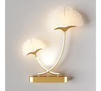 HJLJKG a LED dimmerabile 18W Decorativa Acrilico, Lampada Moderna in Foglia d'Acero modalità Colori, Soggiorno Camera Letto Percorso Corridoio Scale Balcone Illuminazione da Parete 1 Pezzo