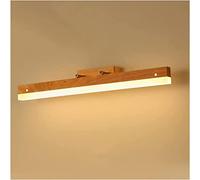 HJLJKG Acrilico in Legno Creativo Semplice Bagno Moderno vanità vanità Impermeabile Tavolo da toeletta da toep Lampada da Decorazione della Parete a LED (Colore Caldo, Dimensione: 60 cm)
