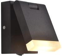 HJLJKG Applique da Parete a LED Nere, Applique Moderna con Cablaggio Interno, Lampada da Parete Girevole, faretto da Lettura, apparecchi di Illuminazione per la Decorazione della Camera da Letto