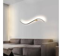 HJLJKG da Parete lineare Moderna Lampada da Parete Curva Moderna, Strisce a Barra LED Apparecchi di Illuminazione per Montaggio a Parete per Camera da Letto Interna per Soggiorno Sfondo Decorazione